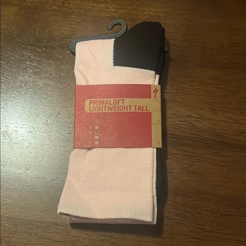 Specialized Primaloft Lightweight Tall Socks - Pink and Black